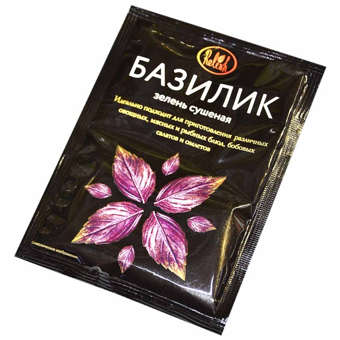 Базилик Relish зелень сушеная 10гр м/у