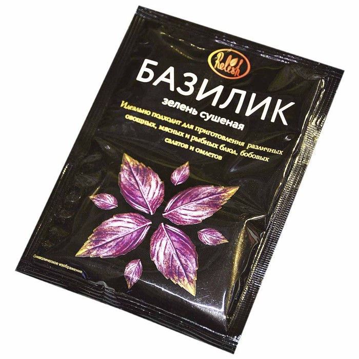Базилик Relish зелень сушеная 10гр м/у