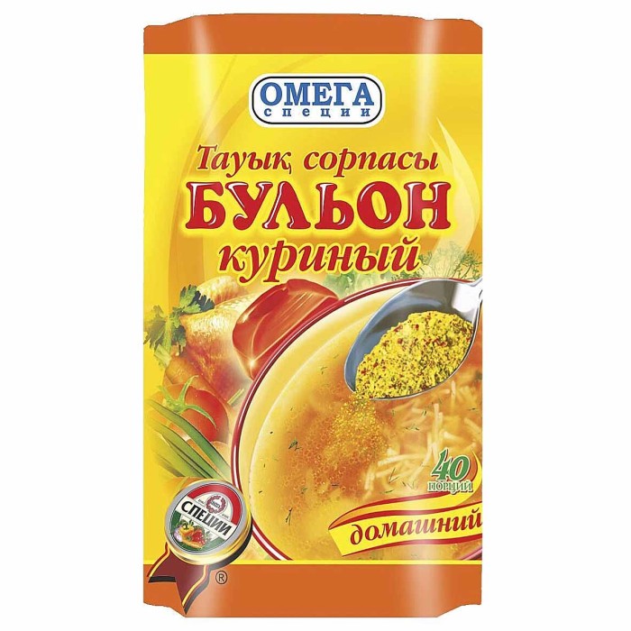 Бульон Омега куриный 100гр д/п