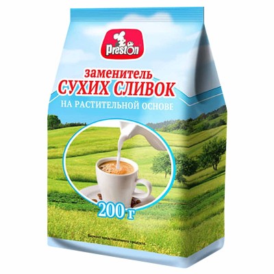 Сливки сухие Preston 200гр м/у