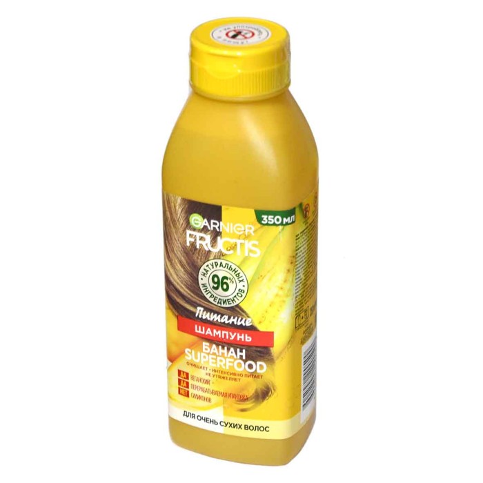 Шампунь для волос Fructis Superfood Банан 350мл пэт