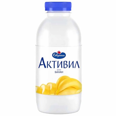 Бионапиток кисломолочный Активил Банан 500гр пэт