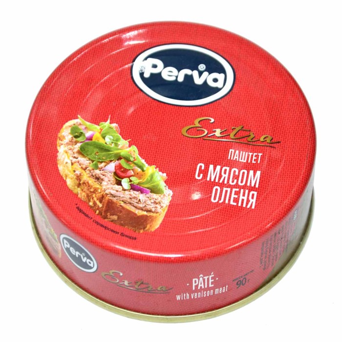 Паштет Perva охотничий с мясом оленя 90гр ж/б ключ