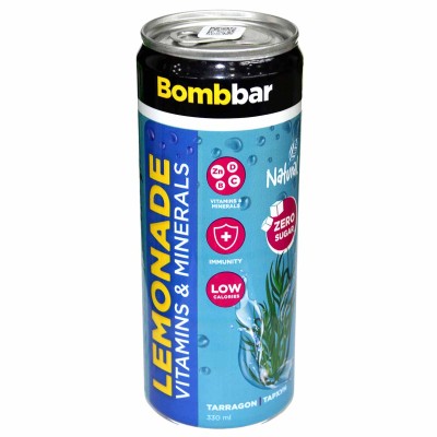 Лимонад Bombbar с экстрактом тархуна газ 330мл ж/б