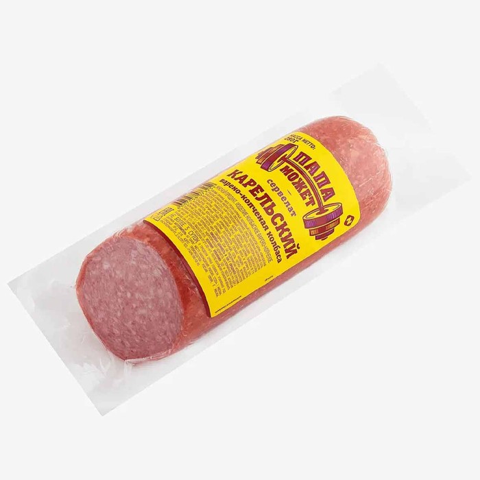 Колбаса в/к Папа может Сервелат Карельский 280гр в/у