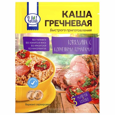 Каша гречневая Relish говядина с копчеными томатами 35гр м/у