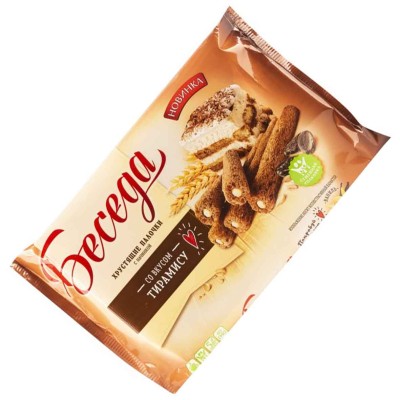 Палочки хрустящие Беседа со вкусом тирамису 180гр м/у