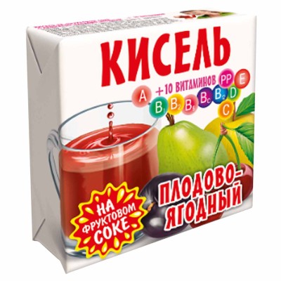 Кисель Трапеза плодово-ягодный 220гр брикет