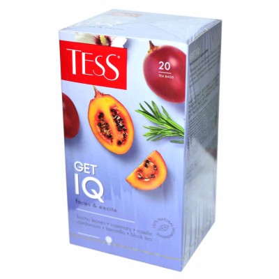 Чай Tess Get IQ черный 20*1,5гр к/у