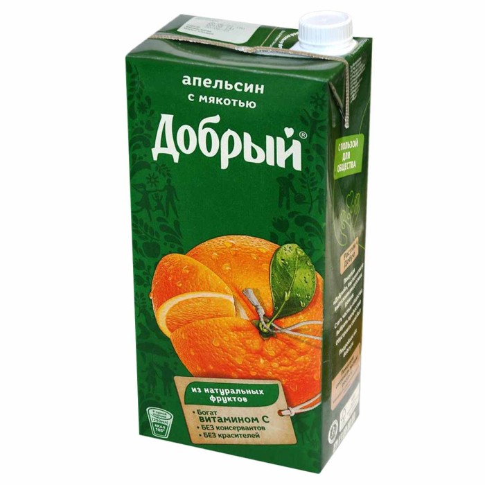 Нектар Добрый апельсиновый 2л т/п