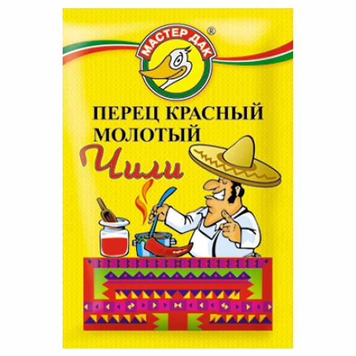 Перец Мастер Дак красный молотый чили 10гр м/у