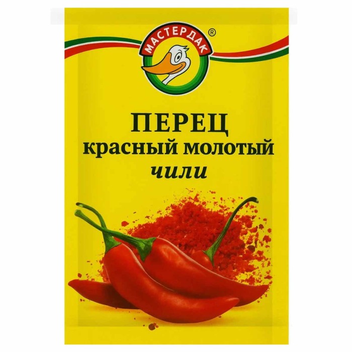 Перец Мастер Дак красный молотый чили 10гр м/у