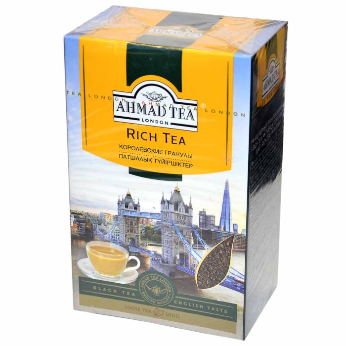 Чай Ahmad Tea Rich черный 100гр к/у