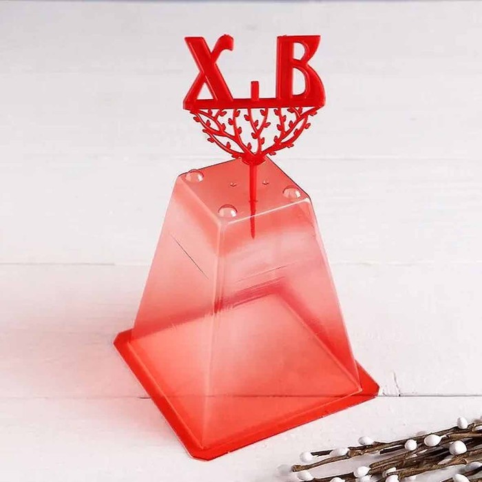 Набор пасхальный Домашняя кухня Пасочница мини и подсвечник арт34097