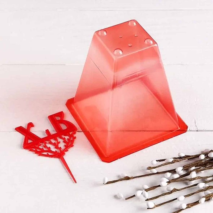 Набор пасхальный Домашняя кухня Пасочница мини и подсвечник арт34097