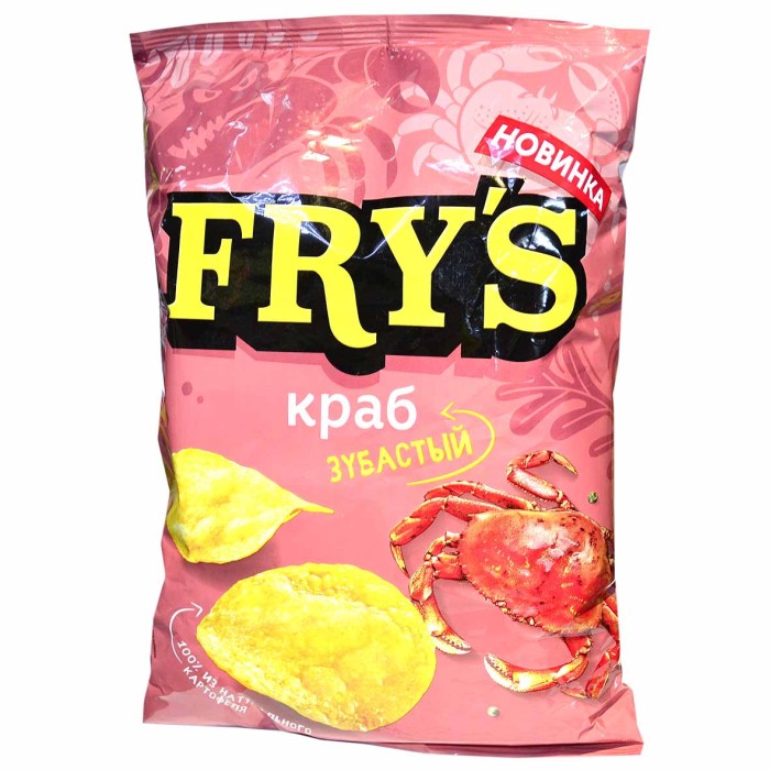 Чипсы Fry's вкус краб 130гр м/у