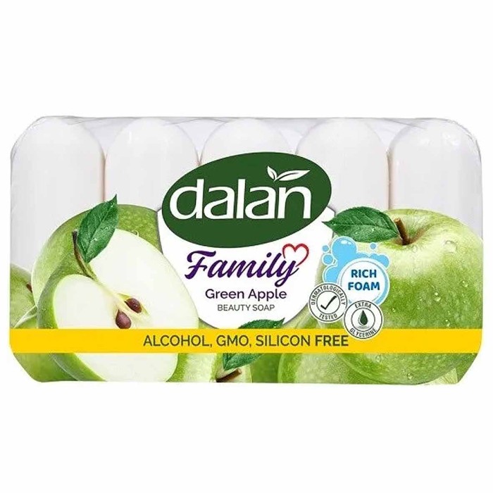 Мыло Dalan Family Зеленое яблоко 5*75гр м/у