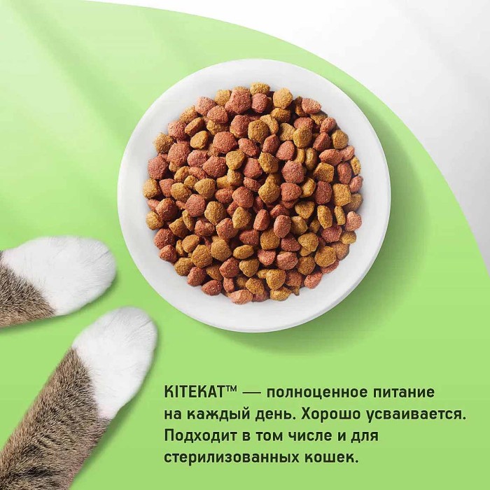 Корм для кошек Kitekat телятинка аппетит 1.3кг м/у