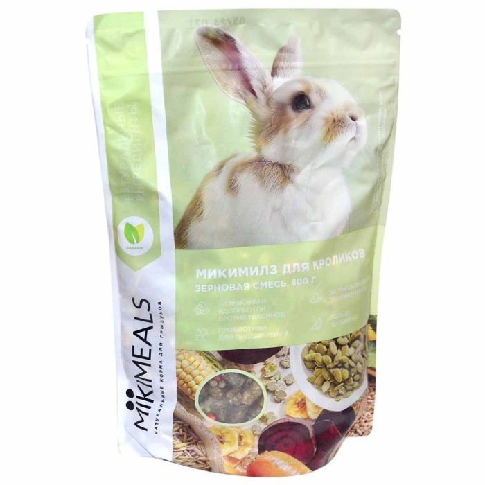 Корм для кроликов Mikimeals 800гр м/у