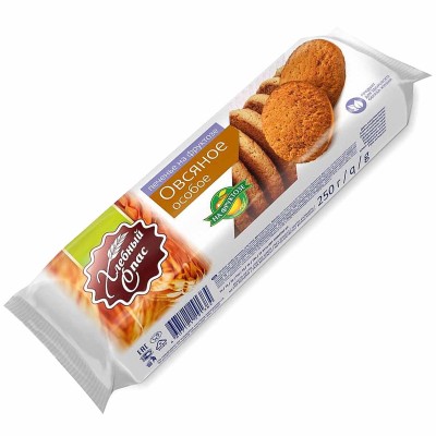 Печенье Хлебный Спас овсяное на фруктозе 250гр м/у