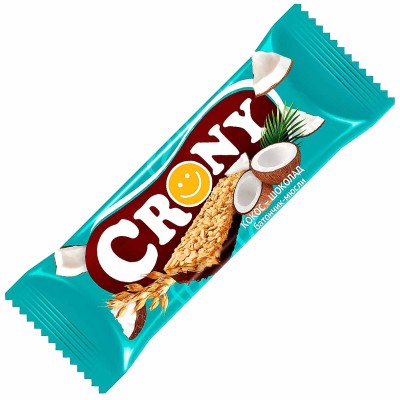 Батончик мюсли Crony кокос и шоколад 50гр м/у