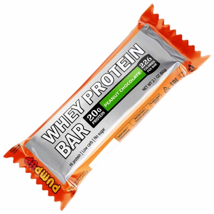 Батончик Pump Up Whey Protein Арахис и Шоколад глазированный 60гр м/у