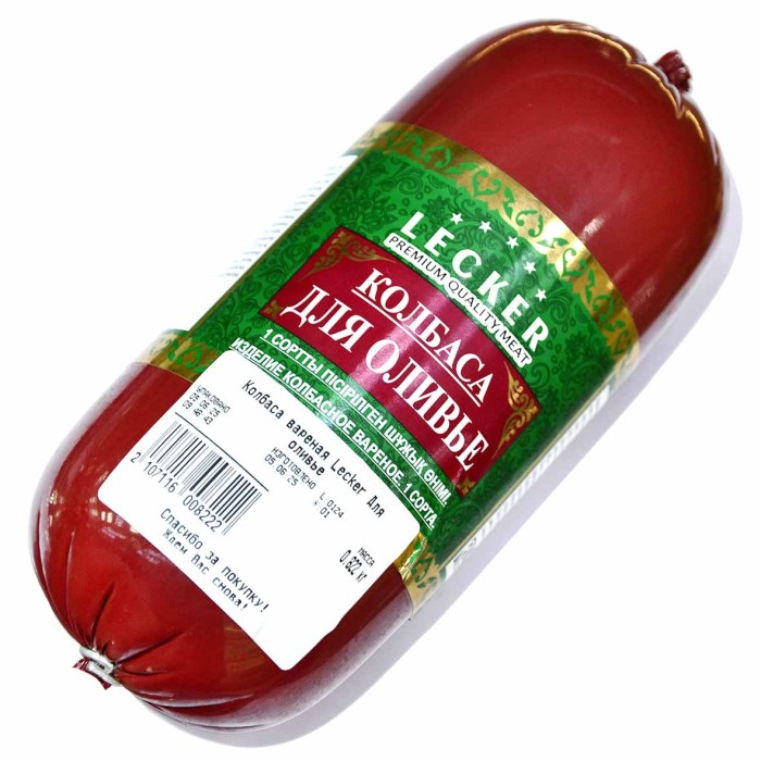 Колбаса вареная Lecker Для оливье