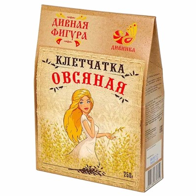Клетчатка Дивинка Дивная фигура овсяная 250гр к/у