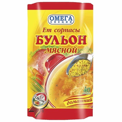 Бульон Омега мясной 100гр д/п