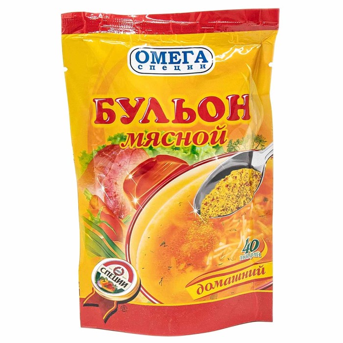 Бульон Омега мясной 100гр д/п