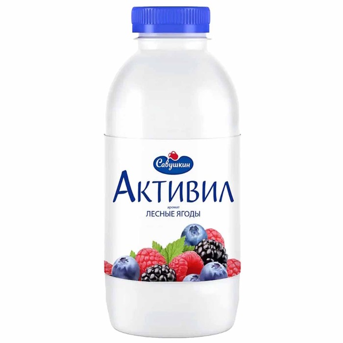 Бионапиток кисломолочный Активил Лесные ягоды 500гр пэт