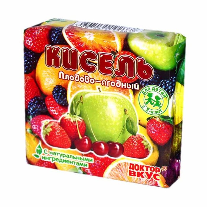 Кисель Доктор вкус плодово-ягодный 200гр брикет