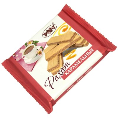 Вафли Рахат Карамельные 100гр м/у