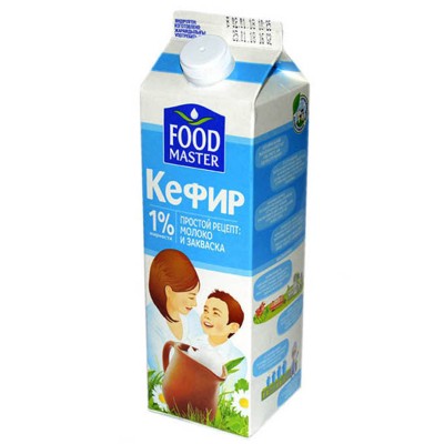 Кефир FoodMaster 1% 1л т/п