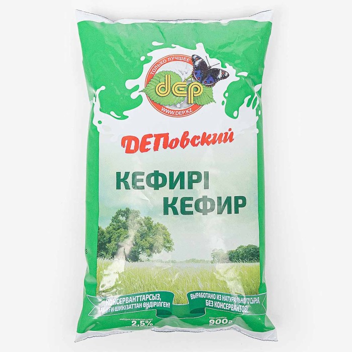 Кефир ДЕПовский, 2,5% 900мл ф/п
