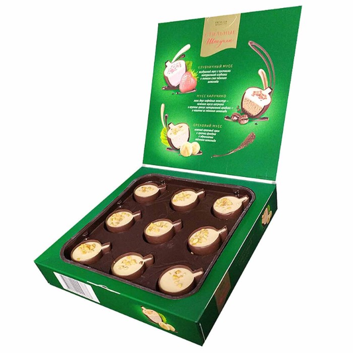 Конфеты Стильные штучки Ореховый мусс 104гр к/у