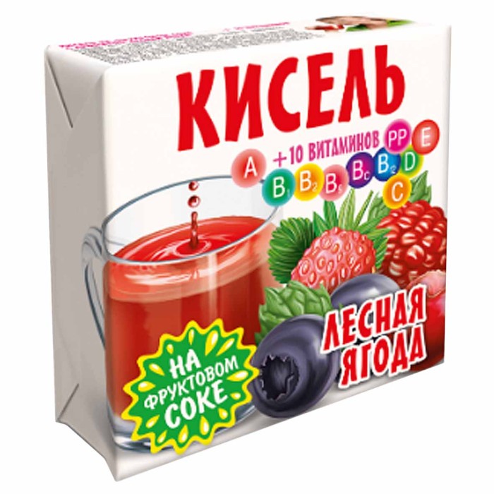 Кисель Трапеза лесная ягода 220гр брикет
