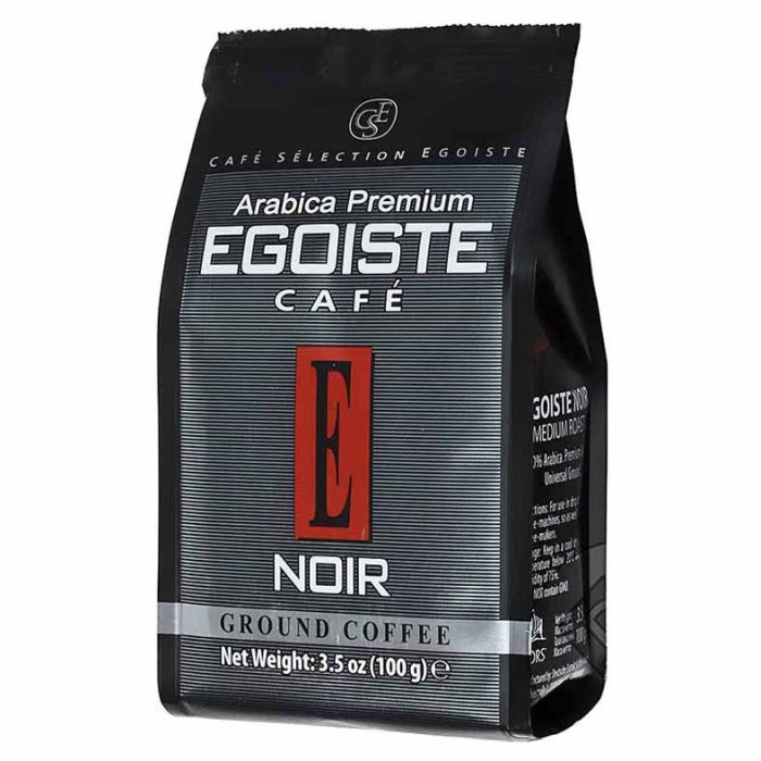 Кофе Egoist Noir молотый 100гр м/у