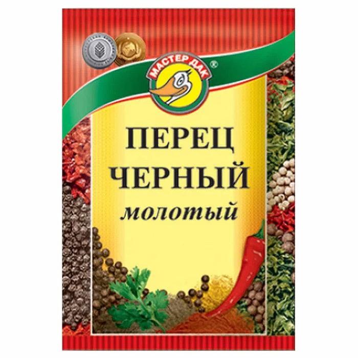 Перец Мастер Дак черный молотый 10гр м/у
