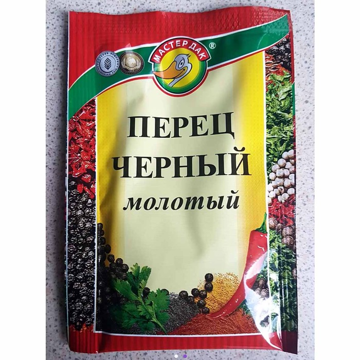 Перец Мастер Дак черный молотый 10гр м/у