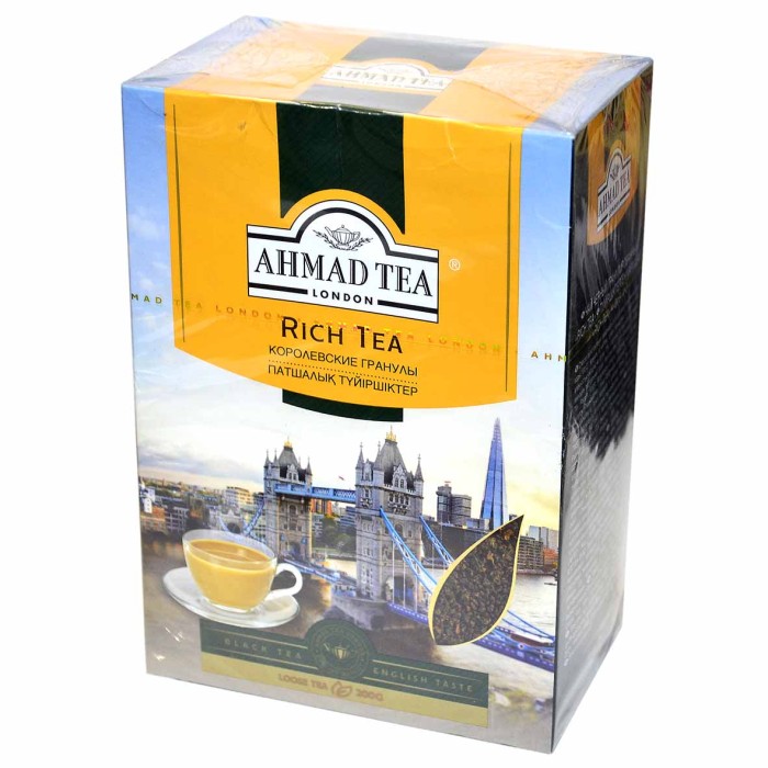 Чай Ahmad Tea Rich черный 200гр к/у