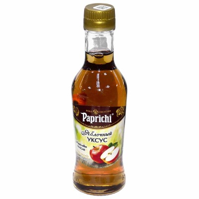 Уксус яблочный Paprichi натуральный 220мл ст/б