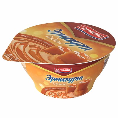 Пудинг Эрмигурт сливочная карамель 3,3% 140гр пэт