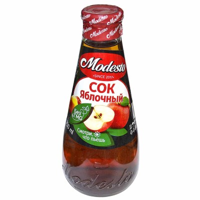 Сок Modesto яблоко натуральный 750мл ст/б