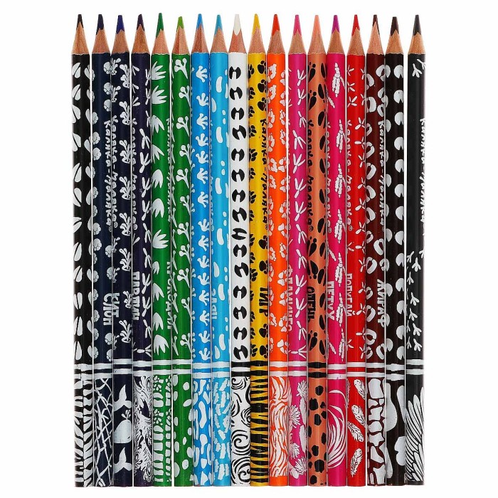 Карандаши цветные Каляка-Маляка Зоопарк 18цв артКТПКМ18