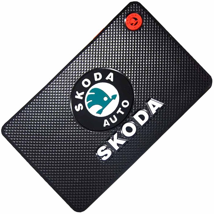 Автоковрик для телефона Марки авто (Skoda) 13*20см