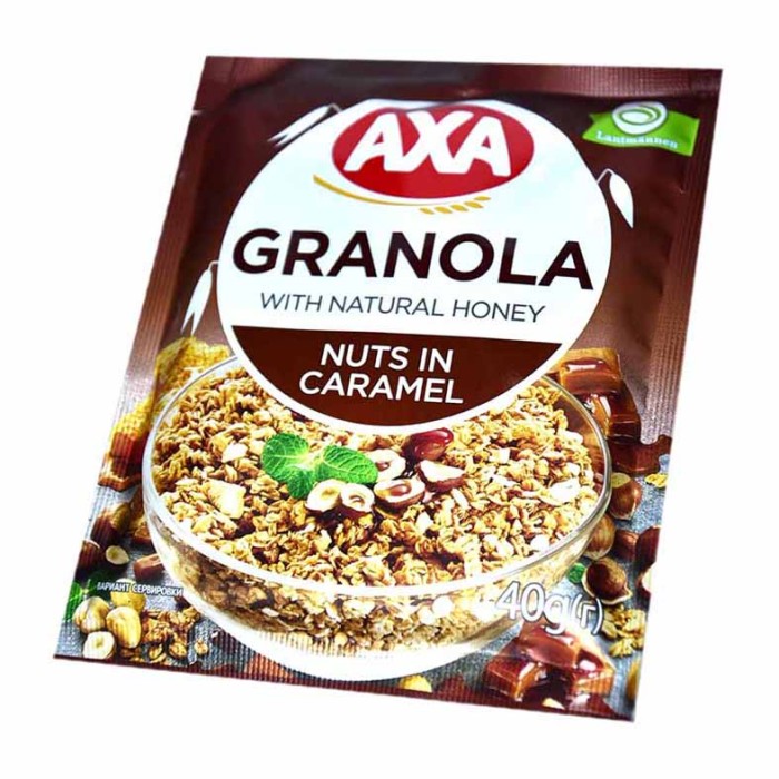 Гранола AXA с орехами в карамели 40гр м/у