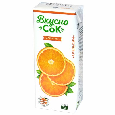 Напиток Вкусно сок Апельсин 0,2л т/п