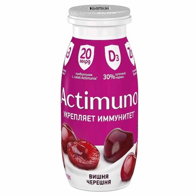 Напиток Actimuno вкус вишня-черешня 1,5% 95мл пэт