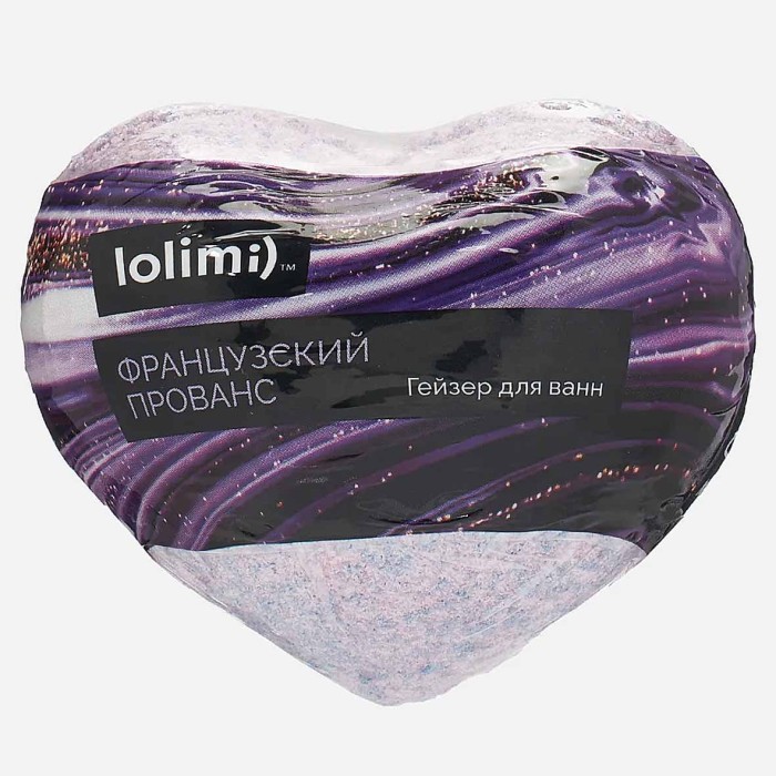 Бомба для ванн Lolimi) Французский прованс сердце 145гр в/у